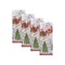 Threadmade Home Santa's Snowy Sleighride Napkins, Set of 4, Multicolor - 17"W x 17"L